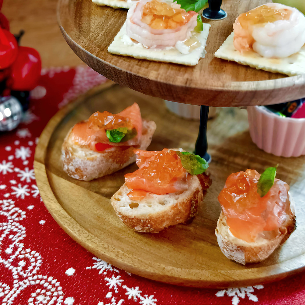 【うまだし×クリスマスレシピ⑤】冷やしてのせるだけ♪うまだしジュレのカナッペ