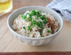 しょうが香る、鶏の炊き込みご飯