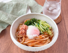 混ぜるだけ◎ピリ辛明太ビビンうどん